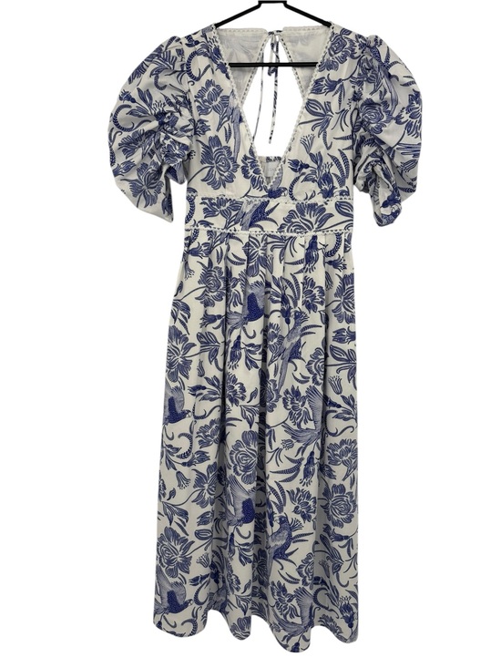 Sugarlips Dresses & Skirts - Sugarlips Jaylene Pleated Maxi Dress Virda Floral Bird S